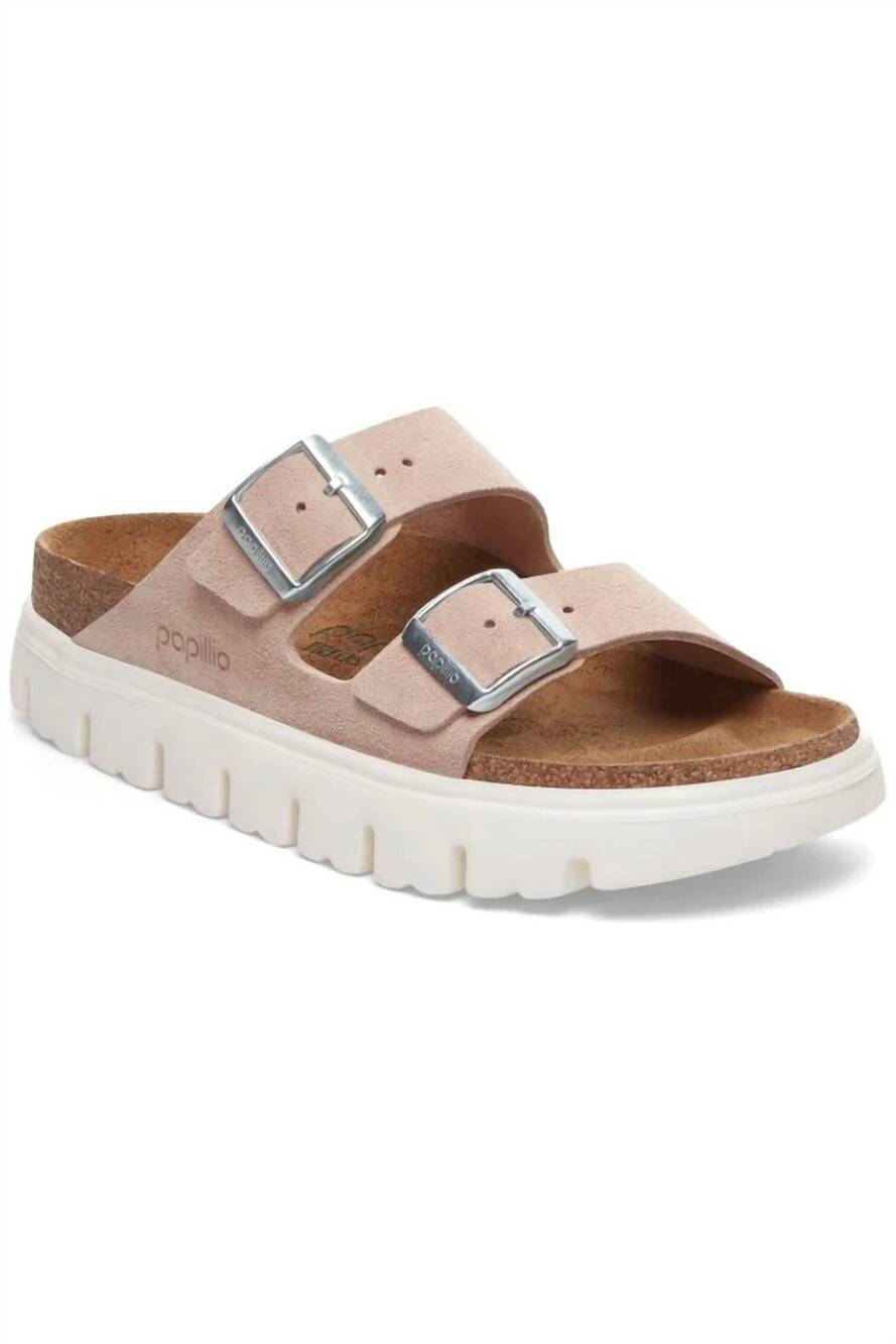 NEW BIRKENSTOCK women's arizona chunky sandal - narrow in light rose